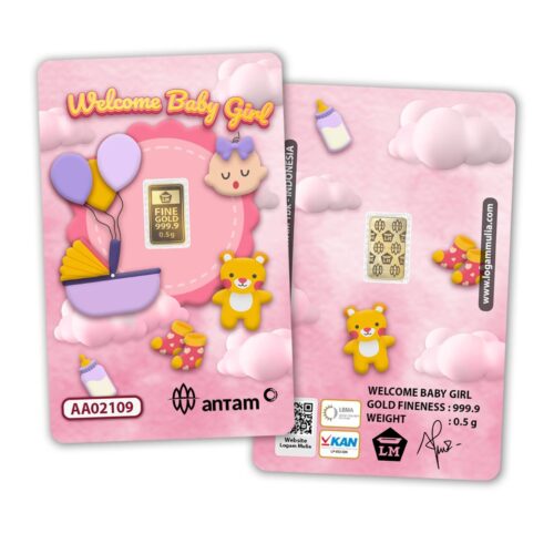 Welcome Baby Girl – 0.5 Gram